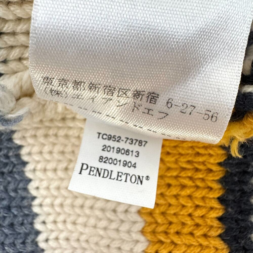 Pendleton Campfire Sweater Womens Size XS Multicolor Striped Zip Up Cardigan EUC - Picture 9 of 13